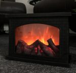 House Shaped LED Fireplace Lantern_Realistic Moving Flame Effect Tabletop Lamp for Home Decor, Cozy Night Light & Indoor Ambiance - Image 7