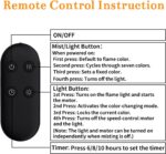 Fireplace flame Air Humidifier HY05_Remote Control - Image 10