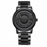 Rclock Magnetic Ball Men's Luxury Watch - Creative Minimalist Pointerless Design - Black Technology Concept Quartz Wristwatch - Premium Stainless Steel Watch for Men - Image 12