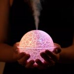 Crackled Globe Ultrasonic Air Humidifier - 260ml - Image 2
