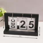 Wood Flip Chart Permanent Desk Calendar - Image 5