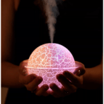Crackled Globe Ultrasonic Air Humidifier - 260ml