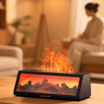 3D Realistic Charcoal Fireplace Air Humidifier & Aroma Diffuser - Image 5