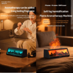 3D Realistic Charcoal Fireplace Air Humidifier & Aroma Diffuser - Image 15