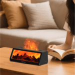 3D Realistic Charcoal Fireplace Air Humidifier & Aroma Diffuser - Image 3