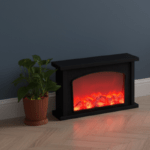 House Shaped LED Fireplace Lantern_Realistic Moving Flame Effect Tabletop Lamp for Home Decor, Cozy Night Light & Indoor Ambiance - Image 5