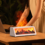 3D Realistic Charcoal Fireplace Air Humidifier & Aroma Diffuser - Image 6