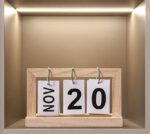 Wood Flip Chart Permanent Desk Calendar - Image 3