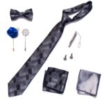 Men's Luxury Tie & Bowtie Gift Set 8 in 1 - Image 8
