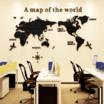 3D Acrylic World Map big Size Acrylic Decorative 3D Wall Sticker For wall Decor - Image 4