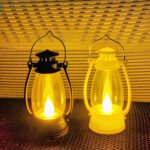 Mini Vintage LED Decorative Lantern with Realistic Flickering Flame 2 Pices Combo Pack - Image 6