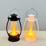 Mini Vintage LED Decorative Lantern with Realistic Flickering Flame 2 Pices Combo Pack - Image 4