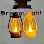 Mini Vintage LED Decorative Lantern with Realistic Flickering Flame 2 Pices Combo Pack - Image 2