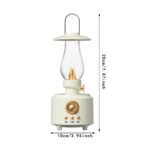 Rechargeable Retro Lantern Bluetooth Speaker with Warm LED Light | FM Radio | USB TF Card AUX | Waterproof Portable Sound System - Image 6
