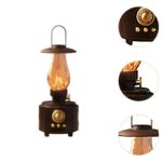 Rechargeable Retro Lantern Bluetooth Speaker with Warm LED Light | FM Radio | USB TF Card AUX | Waterproof Portable Sound System - Image 8