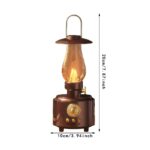 Rechargeable Retro Lantern Bluetooth Speaker with Warm LED Light | FM Radio | USB TF Card AUX | Waterproof Portable Sound System - Image 7